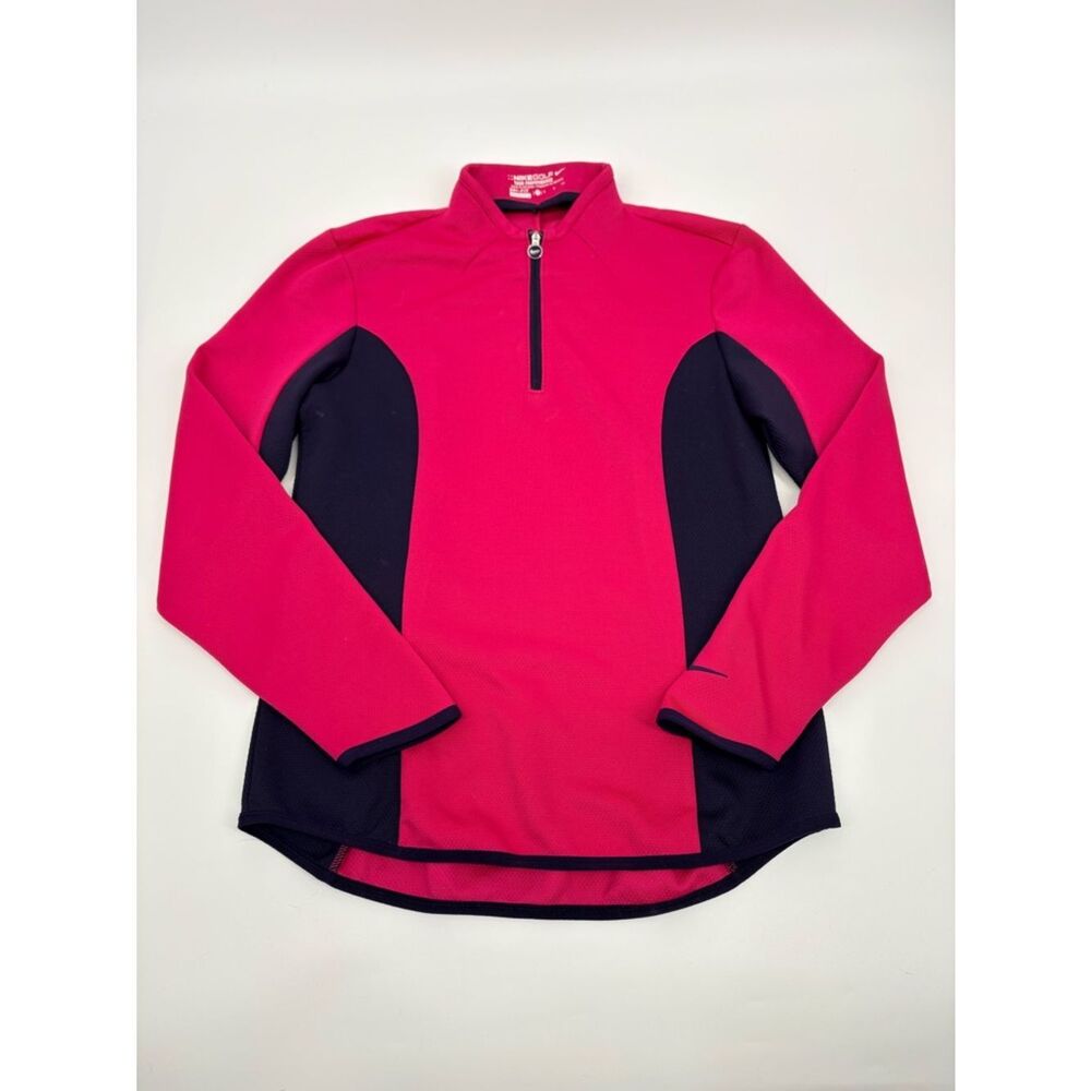 Nike Golf | Pink & Navy Half-Zip Performance Top